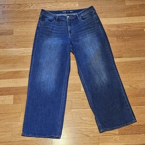 Old Navy High-Rise Wow Wide Leg Dark Denim Jeans